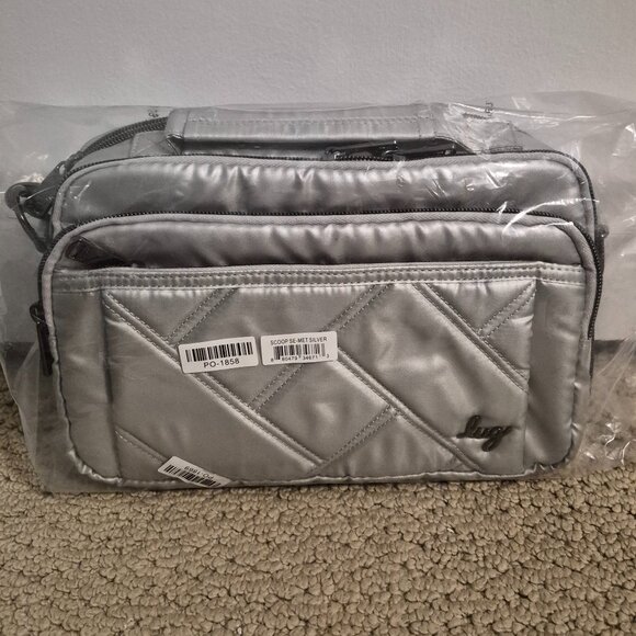 NWT LUG Scoop SE Crossbody in Metallic Silver - Picture 12 of 12